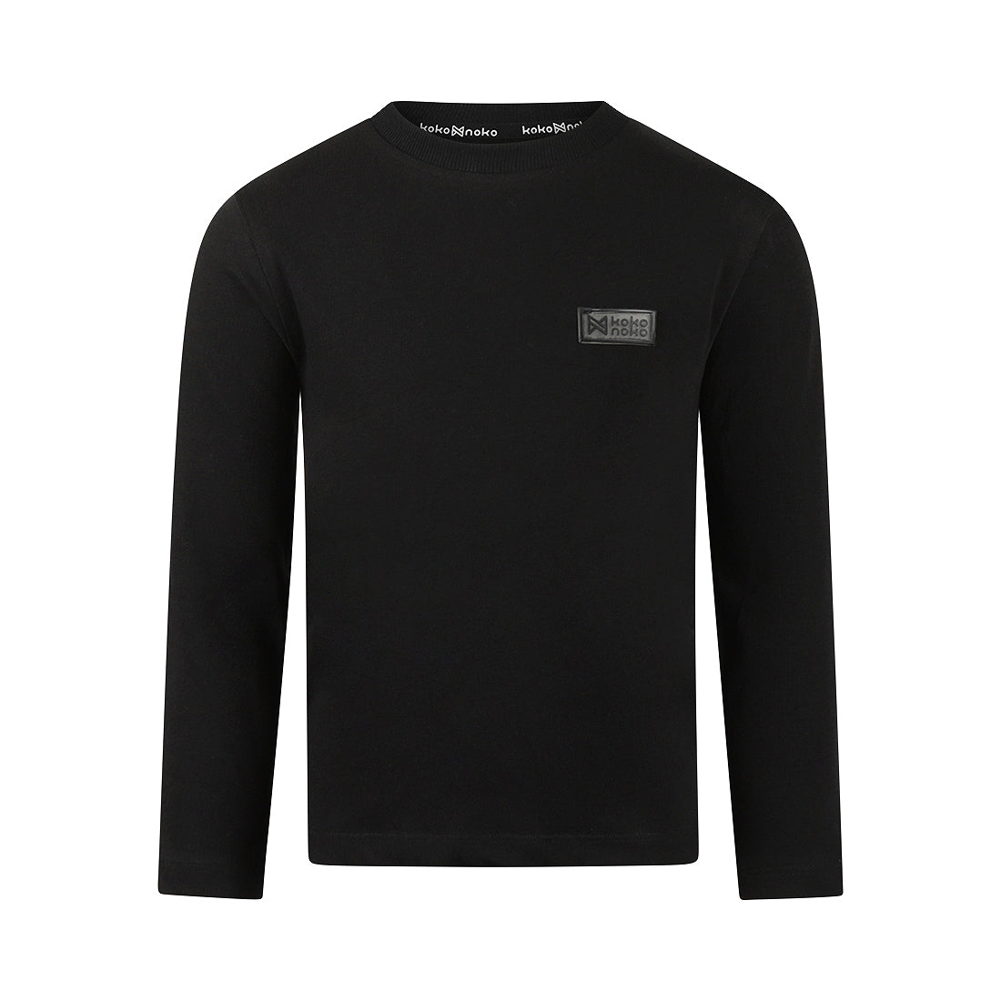Koko Noko Jongens Longsleeve – Comfortabel Basic Shirt Zwart | Pre-order ✨