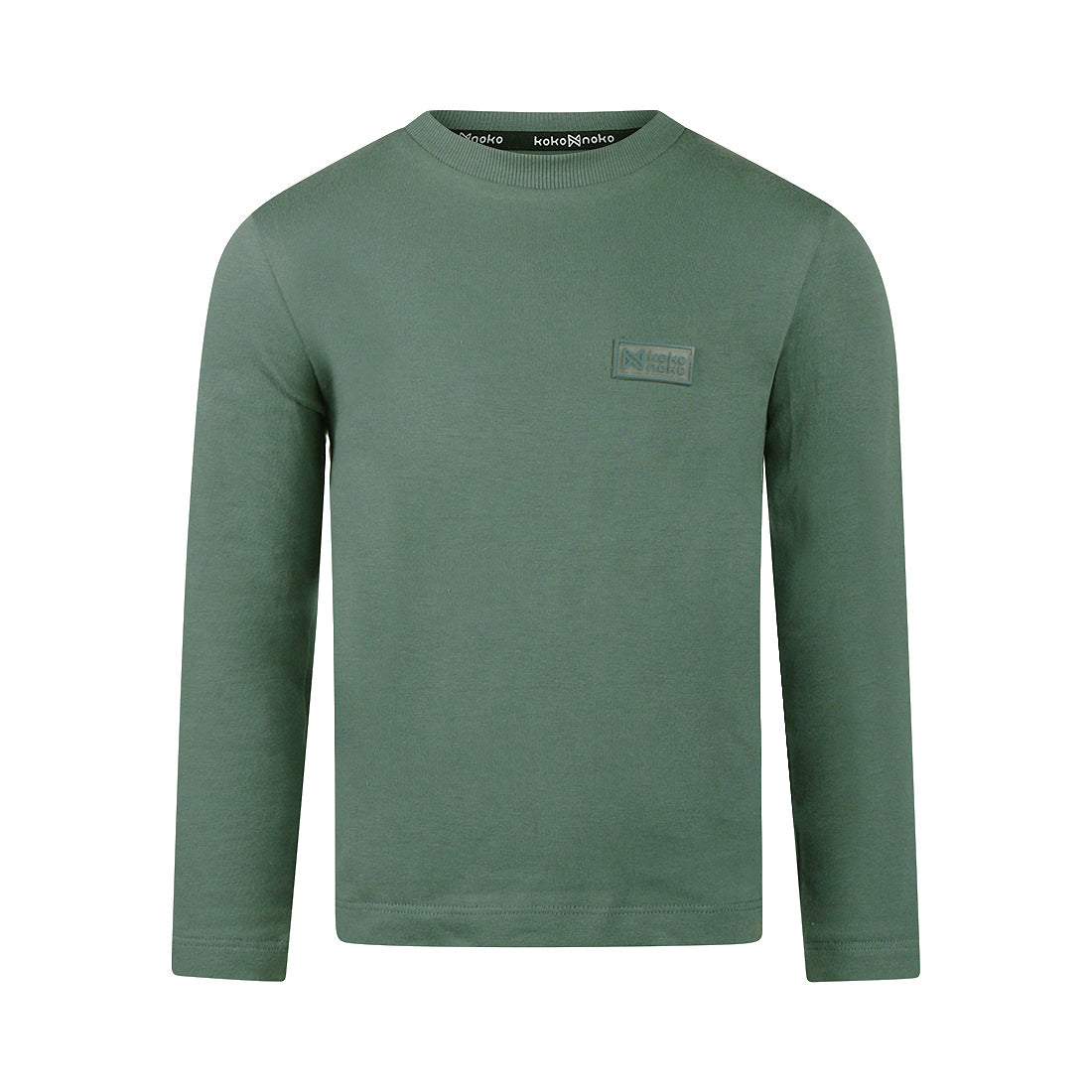 Koko Noko Jongens Longsleeve – Comfortabel Basic Shirt Groen| Pre-order ✨