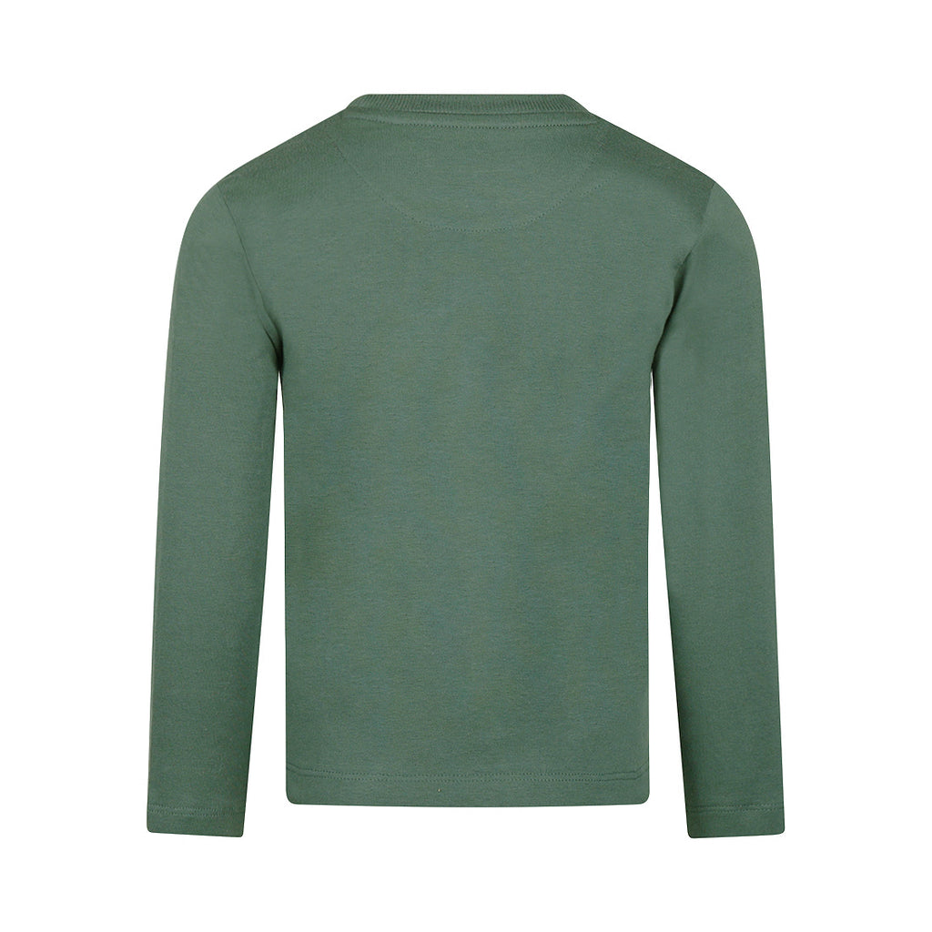 Koko Noko Jongens Longsleeve – Comfortabel Basic Shirt Groen| Pre-order ✨