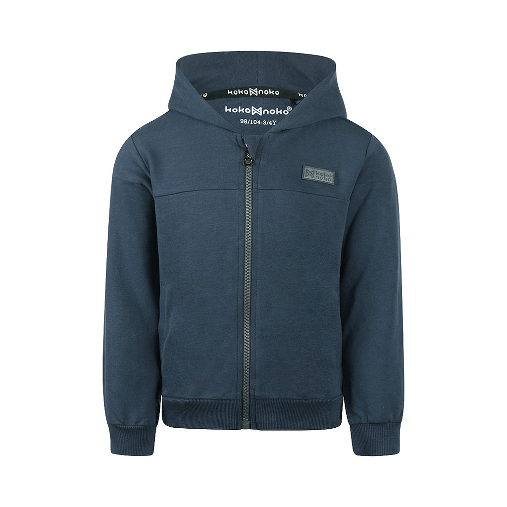 Koko Noko Jongens Hoodievest met Ritssluiting Navy Blue | Pre-order ✨