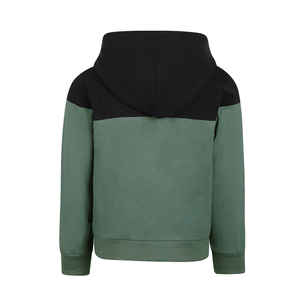Koko Noko Jongens Hoodievest met Ritssluiting Green/black | Pre-order ✨