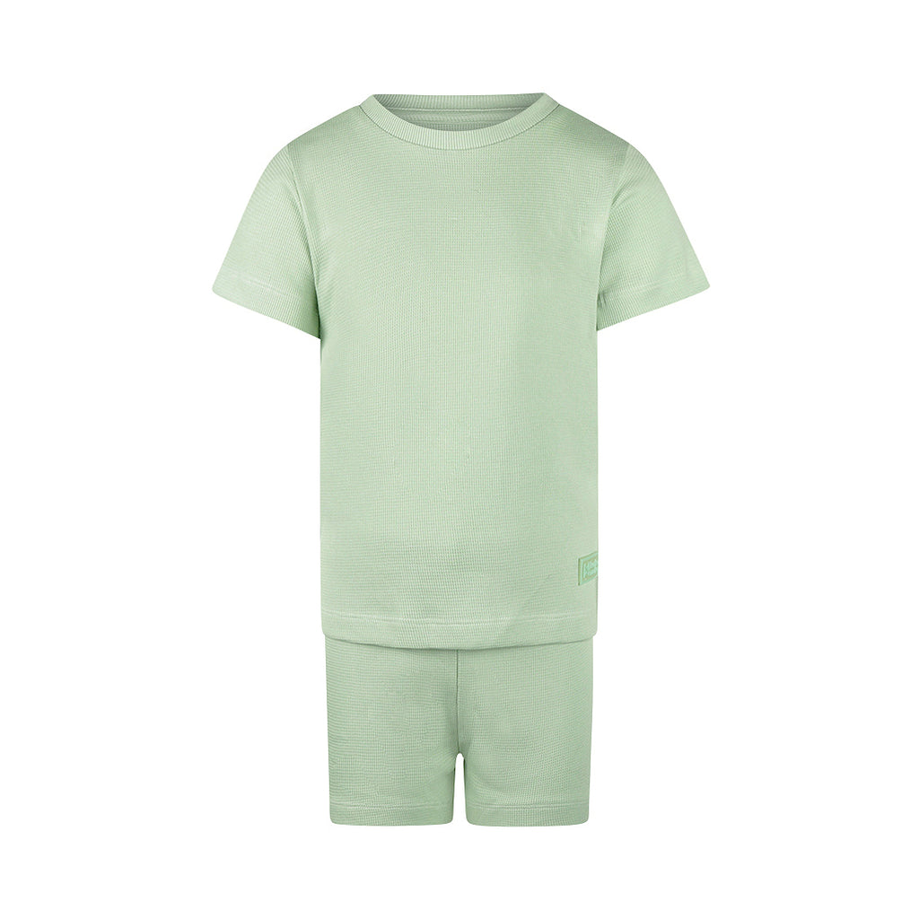 Koko Noko korte Kinderpyjama Unisex| 2-delige Pyjamaset Green | Pre-order