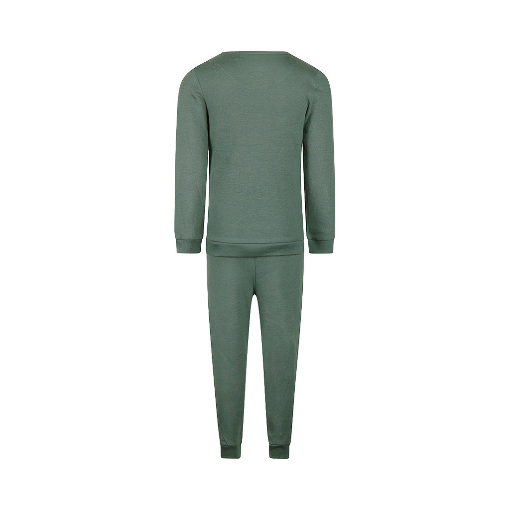 Koko Noko Kinderpyjama Boys| 2-delige Pyjamaset Boys Dark Green| Pre-order