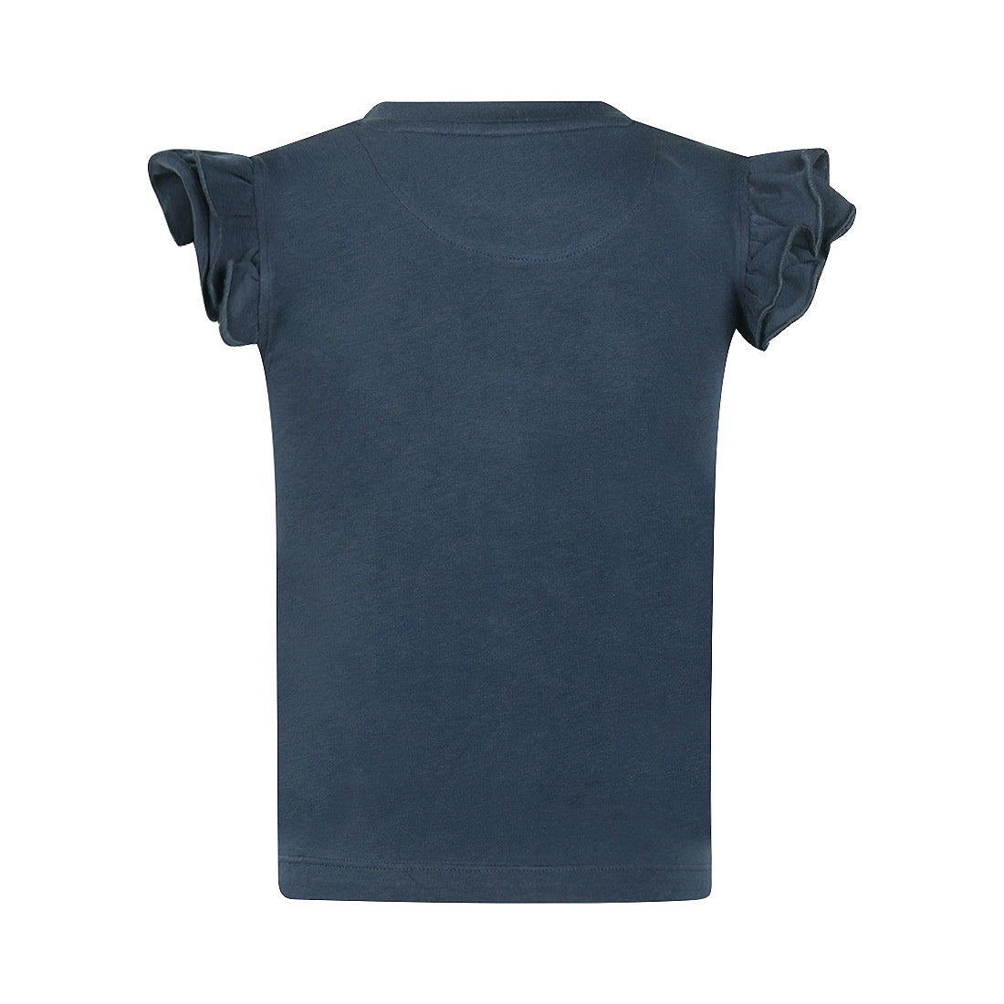Meisjes T-shirt met Ruffle Mouwen Navy – Pre-order ✨