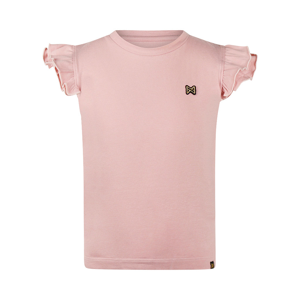 Meisjes T-shirt met Ruffle Mouwen Roze – Pre-order ✨