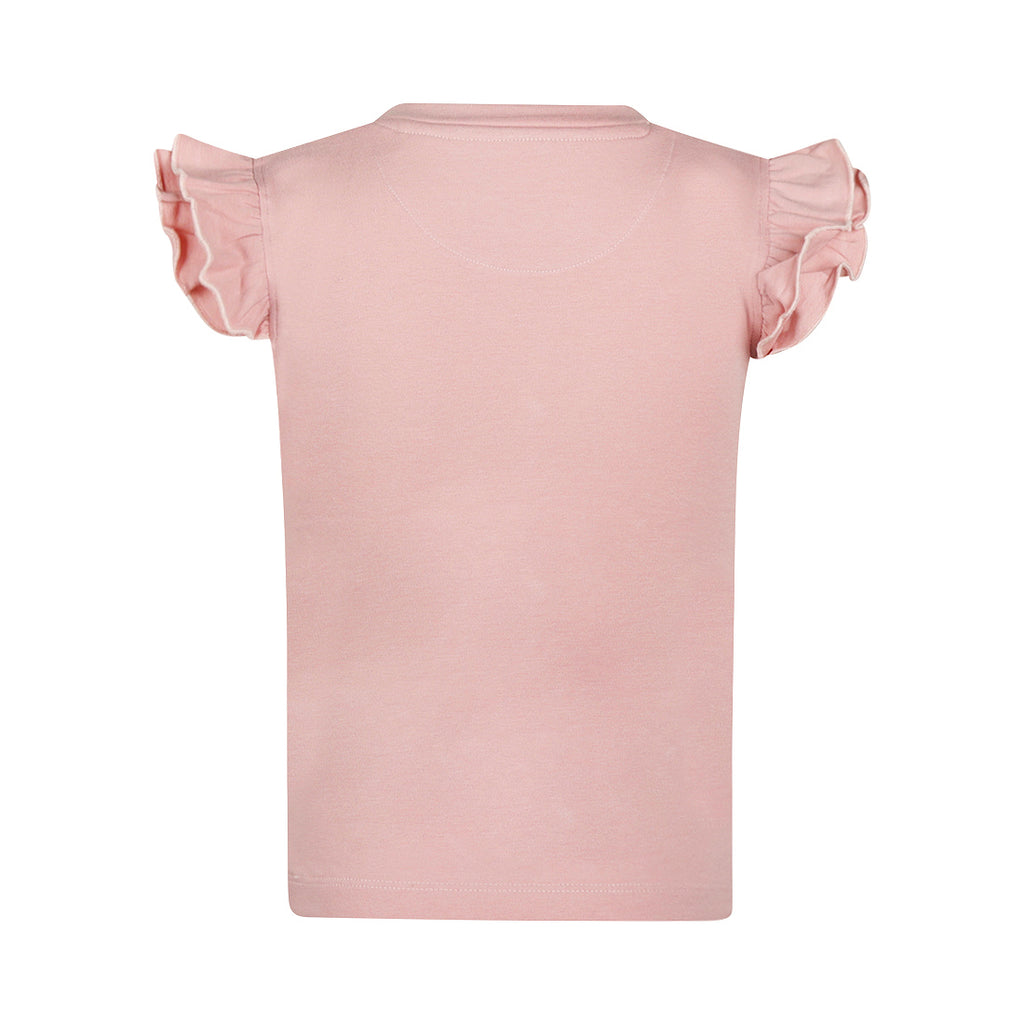 Meisjes T-shirt met Ruffle Mouwen Roze – Pre-order ✨