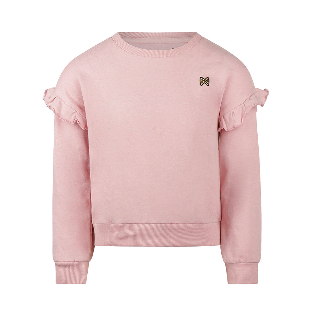 Meisjes Sweater met Ruffle Details Roze – Pre-order ✨