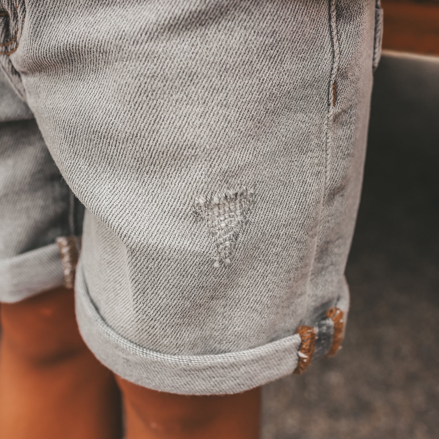 Your Wishes - Short Denim grijs