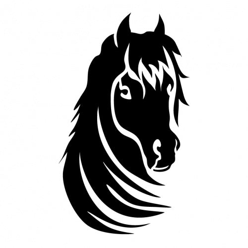 Superstar - Glittertattoo stencil Paardenhoofd