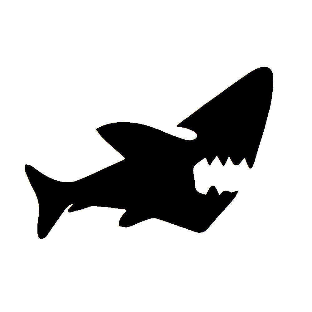 Superstar - Glittertattoo stencil Shark