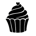 Superstar - Glittertattoo stencil Cupcake