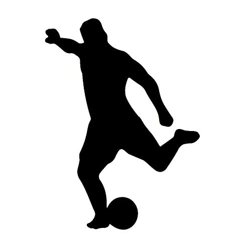 Superstar - Glittertattoo stencil Voetbalspeler