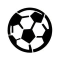 Superstar - Glittertattoo stencil Voetbal