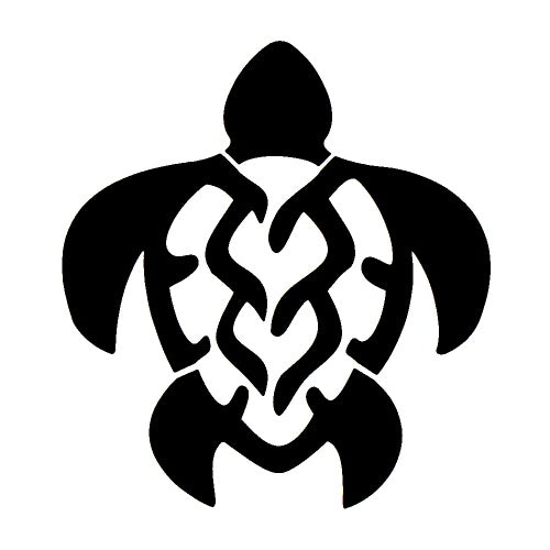 Superstar - Glittertattoo stencil Schildpad