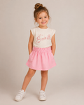 Minymo T-shirt & Dirkje Rokje – Meisjes Bundel Roze 💕