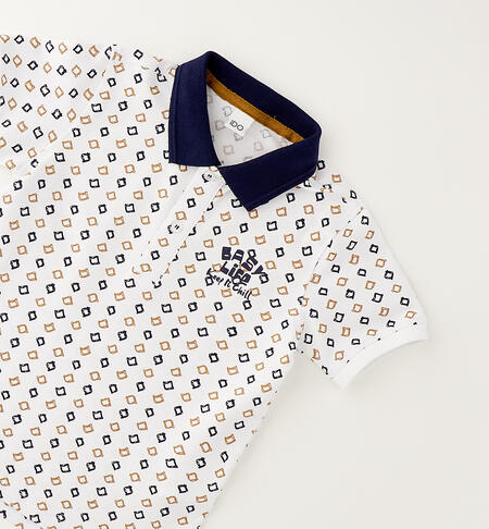 iDO - Polo white/blue